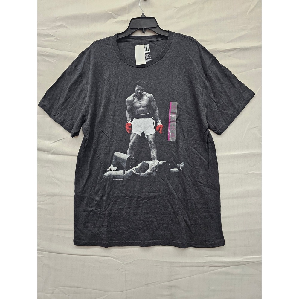 Muhammad Ali Graphic T-Shirt Mens XXL Black Red Boxing Gloves‎ Ali vs Liston Tee
